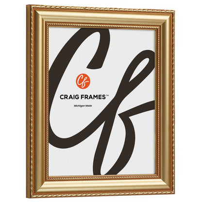 Victoria 1.375", Ornate Gold Picture Frame - 4 Piece Set