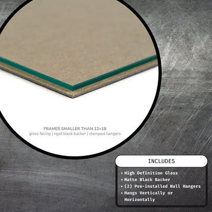 Vintage Bamboo .625", Brushed Gold Picture Frame - 2 Piece Set