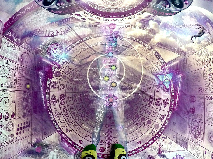 XL Lycra Tapestry / Backdrop of Recursive Pantheism
