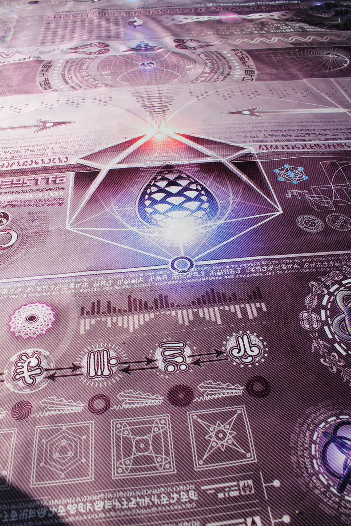 XL Lycra Tapestry / Backdrop of Vortex Dynamics